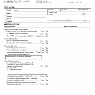 TX HHS Form H1101. TANF Worksheet TX HHS Form H1101. TANF Worksheet