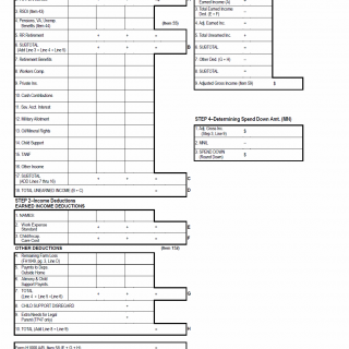 TX HHS Form H1119. Medical Programs Income Worksheet