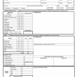 TX HHS Form H1201-A. Client Declaration or Streamline Review Worksheet