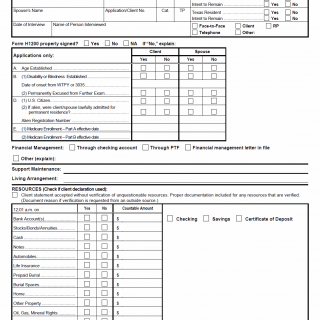 TX HHS Form H1201-EZ. Medicaid Eligibility Client Declaration Worksheet