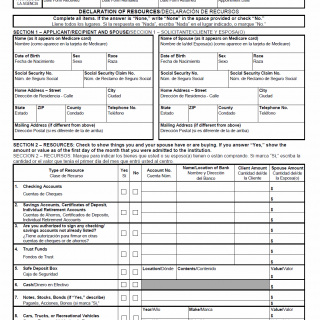 TX HHS Form H1272. Declaration of Resources TX HHS Form H1272. Declaration of Resources