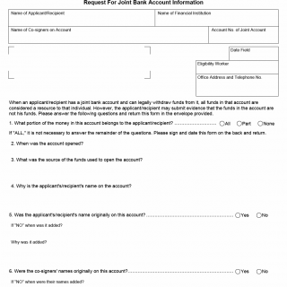 TX HHS Form H1299. Request for Joint Bank Account Information TX HHS Form H1299. Request for Joint Bank Account Information