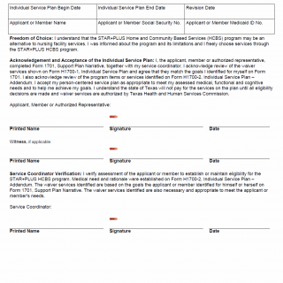 TX HHS Form H1700-3. Individual Service Plan – Signature Page TX HHS Form H1700-3. Individual Service Plan – Signature Page