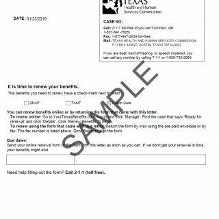 TX HHS Form H1830-R. Texas Works Renewal Notice TX HHS Form H1830-R. Texas Works Renewal Notice