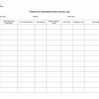 TX HHS Form H1866. Federal Tax Information Visitor Access Log TX HHS Form H1866. Federal Tax Information Visitor Access Log