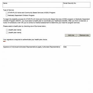 TX HHS Form H2053-B. Health Plan Selection TX HHS Form H2053-B. Health Plan Selection