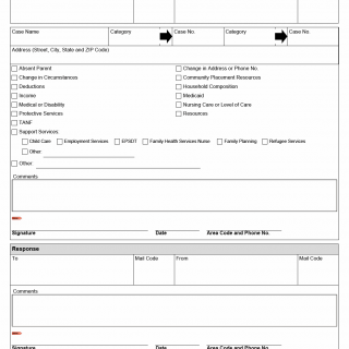 TX HHS Form H2067. Case Information