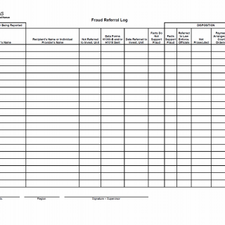 TX HHS Form H4831. Fraud Referral Log TX HHS Form H4831. Fraud Referral Log