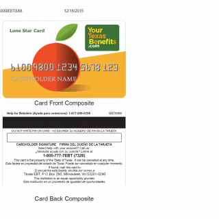 TX HHS Form LSC. Lone Star Card