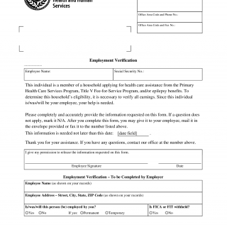 Form 3049 - Texas Employment Verification