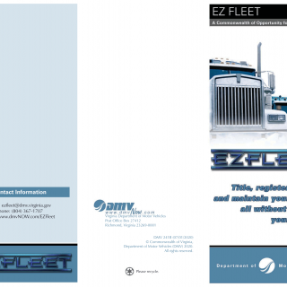 Form DMV 241B. EZ Fleet Brochure - Virginia