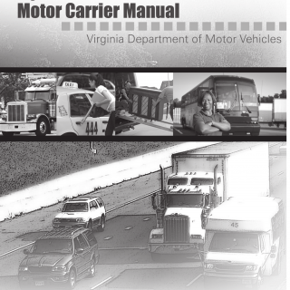 Form DMV 248. Motor Carrier Manual - Virginia