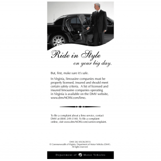 Form DMV 262. Ride in Style - Limousine Safety - Virginia