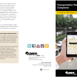 Form DMV 278. Transportation Network Companies - A Guide for TNC Drivers in Virginia