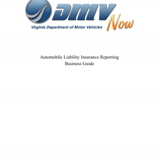 Form DMV 72. VA Automobile Liability Insurance Reporting Requirements - Virginia