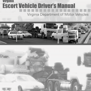 Form HP 405. Escort Driver's Manual - Virginia