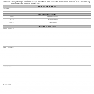 Form MP 230 Locality Blanket Hauling Permit Dimensions And Conditions   Va Dmv Mp 230 