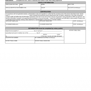 Form SUT 1A. Affidavit of Vehicle Purchase Price (Vehicle 5 Years Old or Less) - Virginia