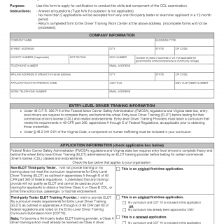 Form TPT 553. Application for Third-Party Tester Certification - Virginia