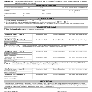 Form TS 216. Application for Fuels Tax Refund - Virginia