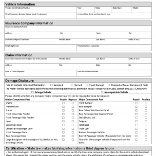 Form VTR-436. Owner Retained Report