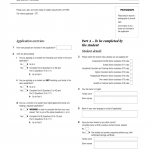 Form 157A. Application for a Student Visa