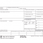 IRS Form W-2. Wage and Tax Statement 
