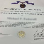 DA Form 5654. Civilian Service Achievement Medal