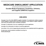 CMS-855S Medicare Enrollment Application