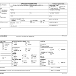 DA Form 1156. Casualty Feeder Card