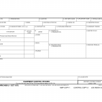 DA Form 2408-9. Equipment Control Record