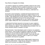 Academic Probation Appeal Letter