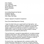 Academic Suspension Appeal Letter