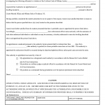 AF Form 3226. Authority to Apprehend in Private Dwelling