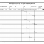 AF Form 1520 - Arms Individual Flight Pay Entitlement Worksheet