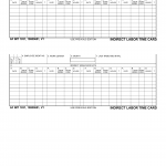 AF Form 1831 - Indirect Labor Time Card