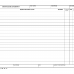 AF Form 1841 - Maintenance Action Sheet