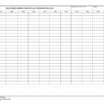 AF Form 1929 - Child Development Center Daily Reservation Log