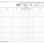 AF Form 2767PG1 - Occupational Health Training and Protective Equipment Fit Testing (LRA)