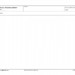 AF Form 2960 - Special Program Summary - Fy __ Financial Plan (Lra - for Budget Offices Use Only)