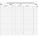 AF Form 3581 - Usaf Heritage Program Aerospace Vehicle Static Display Maintenance Log