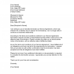 Agreement termination letter