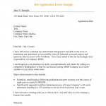 Application letter