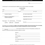 Form BLC-54. Blue Light Permit application