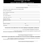 Form BLC-50. Red Light Permit application- Municipal OEM Coord