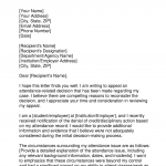 Attendance Appeal Letter Attendance Appeal Letter