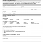CA DMV Form ADM 140. Language Access Complaint Form