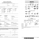 CA DMV Form Boat 111. Vessel Verification