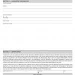 CA DMV Form DL 28. Laboratory Report