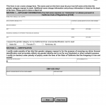 CA DMV Form DL 329S. Gender Designation Request Form